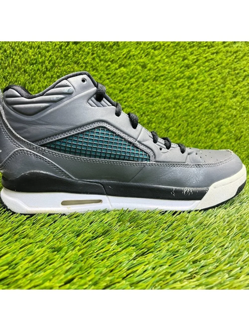 Nike Air Jordan Flight 9.5 Boys Size 7Y Gray Athletic Basketball Shoes Sneakers